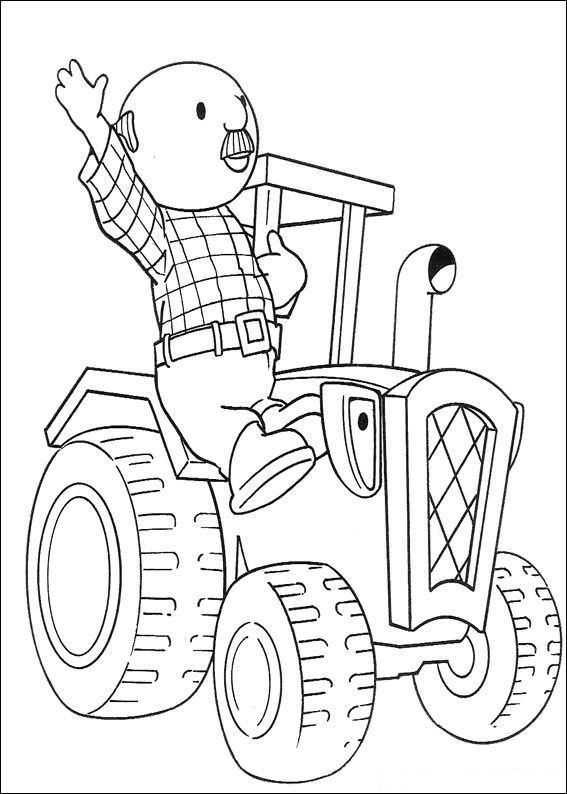 Plansa de colorat cu Bob Constructorul 51 47